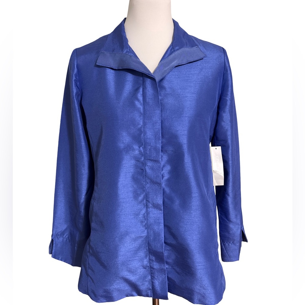 Chico's Blue Shimmering Blazer